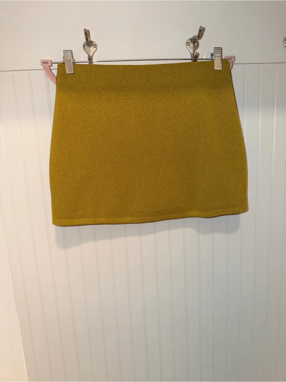 Zara Mini Skirt in Mustard Gold